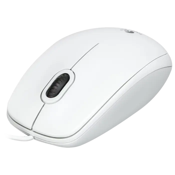 Мышь Logitech B100 Проводное Белый