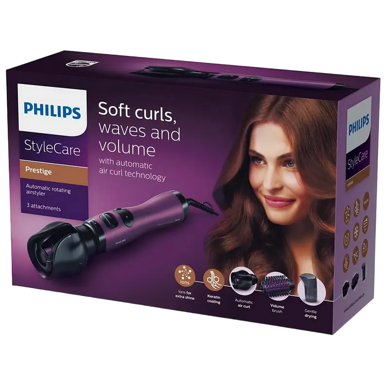 Фен-щётка Philips StyleCare Фиолетовый