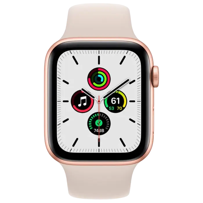 Умные часы Apple Watch SE Алюминиевый корпус с ремешком Starlight Sport