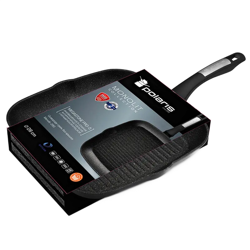 Сковорода-гриль Polaris Monolit-28G Monolit Чёрный