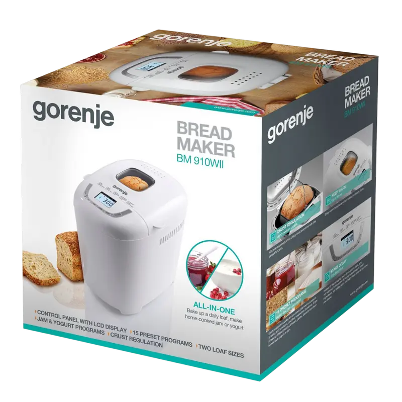 Mașină de pâine Gorenje BM910WII Alb