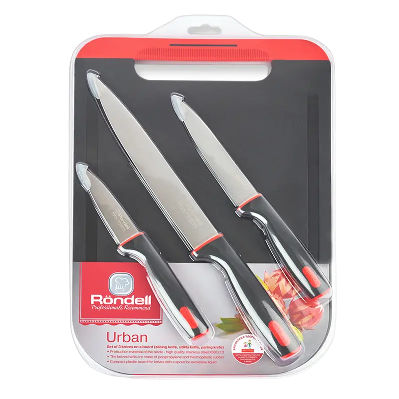 Set de Cuțite Rondell RD-1010 Urban Negru