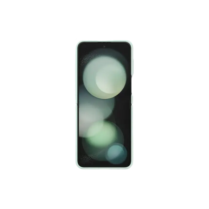 Husă Samsung Galaxy Z Flip 5 Silicone Case with Ring Verde oceanic