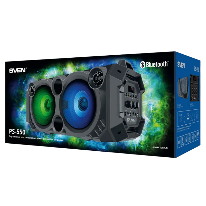 Портативная колонка SVEN PS-550 Чёрный
