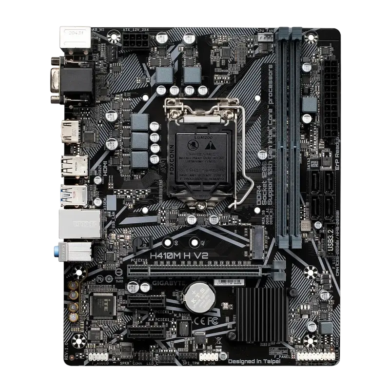 Материнская плата Gigabyte H410M H V2 LGA1200 Micro-ATX