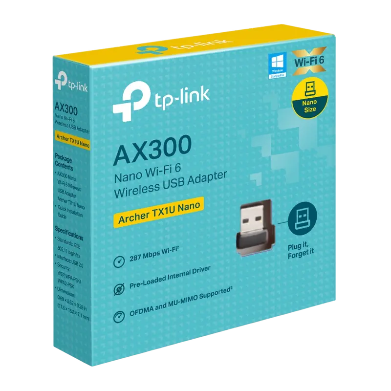 Adapter USB  TP-LINK Archer TX1U Nano