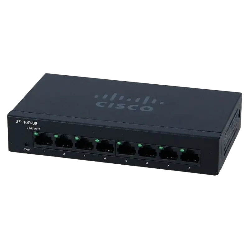 Сетевой коммутатор Cisco SF110D-08 Черный
