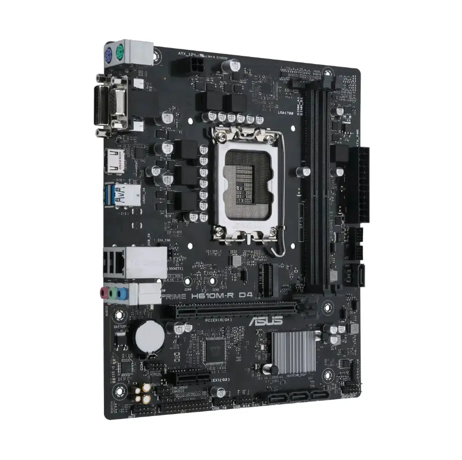 Материнская плата ASUS PRIME H610M-R D4-SI LGA1700 Micro-ATX