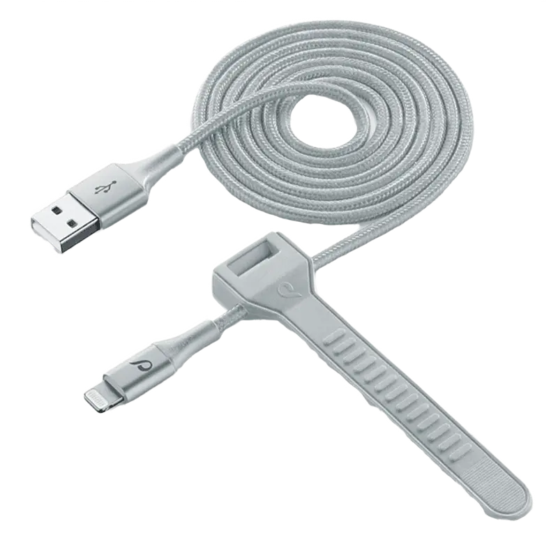 Кабель для зарядки и синхронизации Cellularline Satellite MFI Серебристый