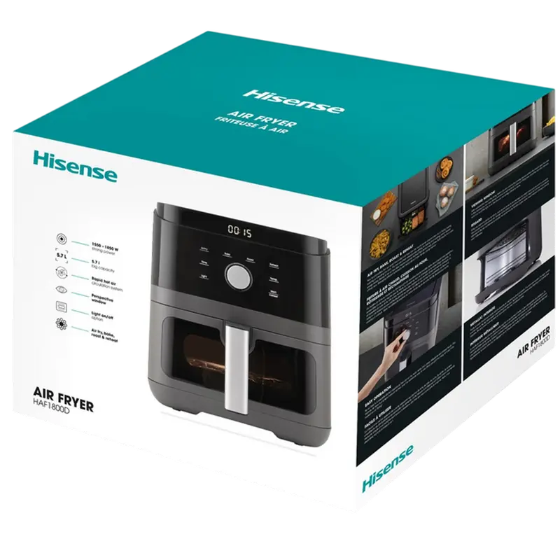 Аэрогриль Hisense HAF1800D Черный