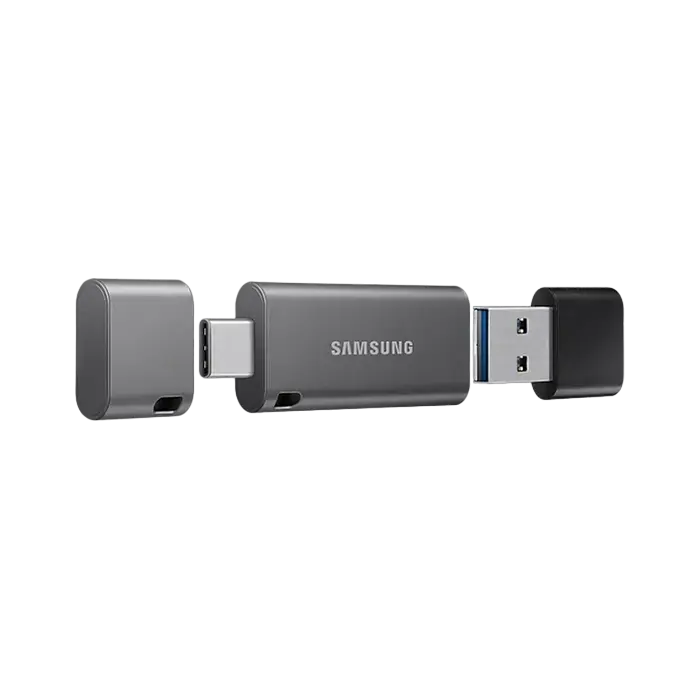 USB Flash накопитель Samsung DUO Plus 256ГБ Серый/Черный