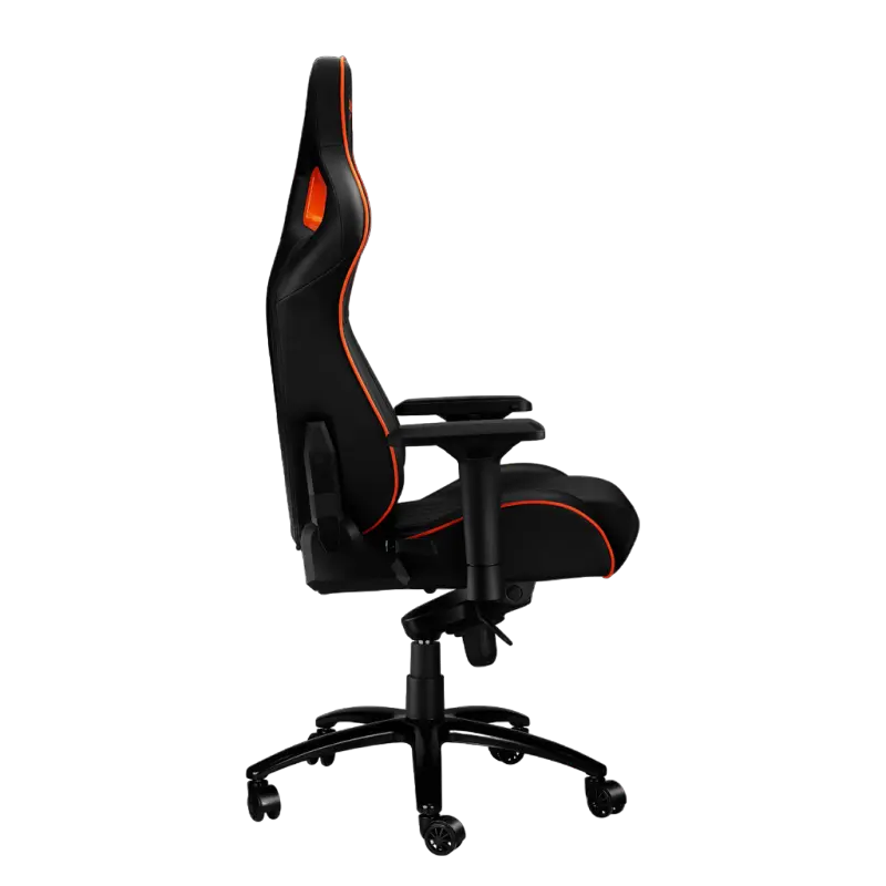 Scaun Gaming Canyon Corax PU Piele Negru/Portocaliu