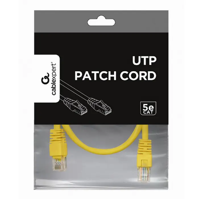 Патч-корд Cablexpert PP12-0.25M/Y Жёлтый