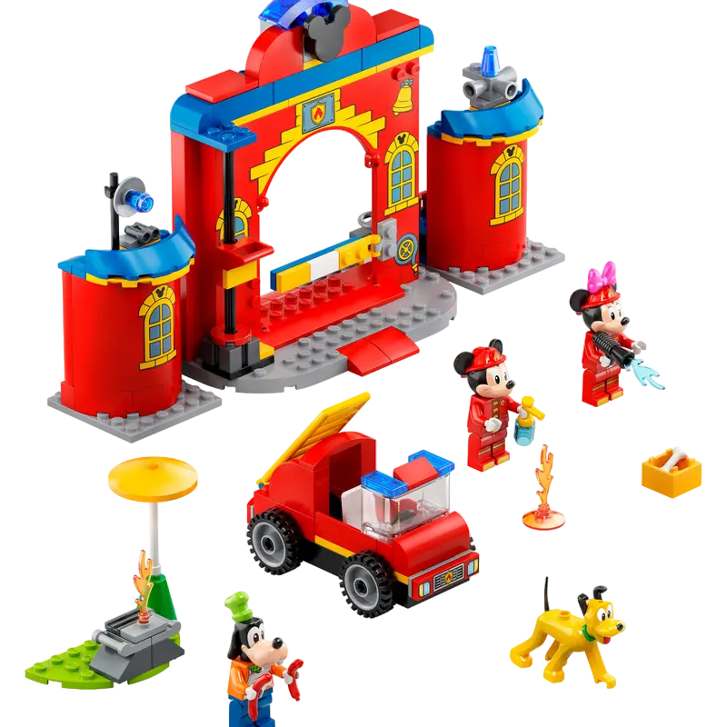 Конструктор LEGO Mickey & Friends Fire Truck & Station Красный
