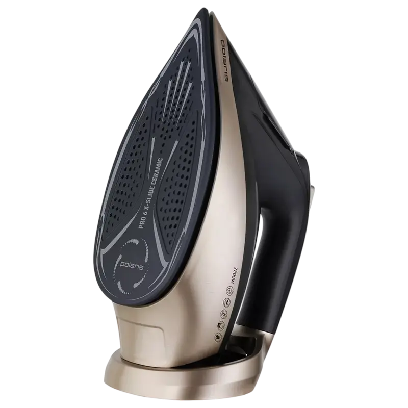 Утюг Polaris PIR 2852AK, 2800Вт, Черный | Золотистый