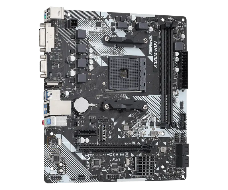 Материнская плата ASRock A320M-HDV R4.0 AM4 Micro-ATX