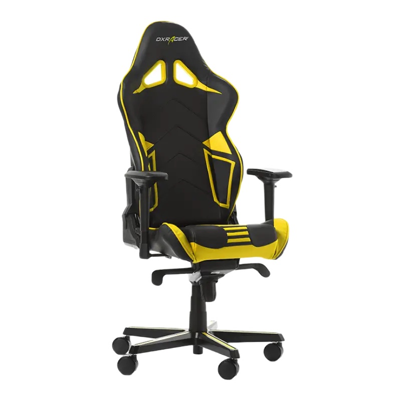 Scaun Gaming DXRacer Racing GC-R131-NY PU Piele Negru/Galben