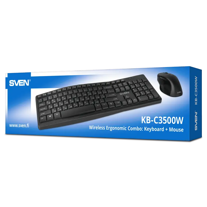 Клавиатура и мышь SVEN C3500W Мембрана Черный