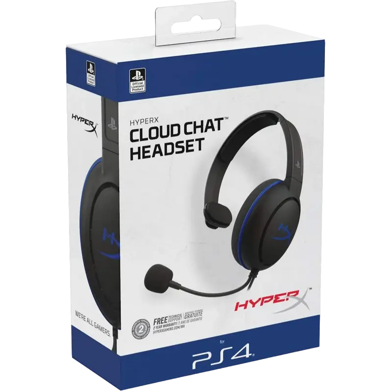 Наушники HyperX Cloud Chat PS4 Черный/Синий