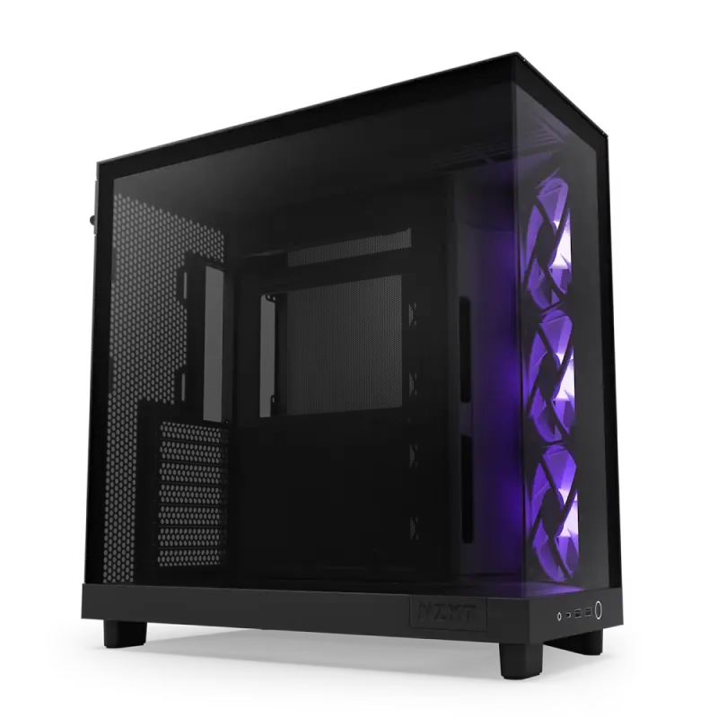Carcasă PC NZXT H6 Flow RGB Midi-Tower Negru