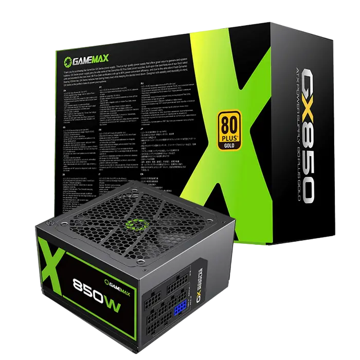 Tip Блок питания для компьютеров Gamemax GX-850 ATX Черный