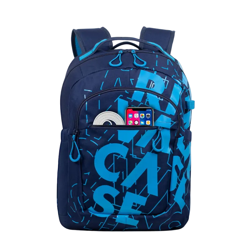 Rucsac zilnic Rivacase Heide Albastru închis/Albastru deschis