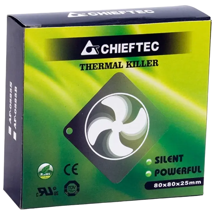 Вентилятор для ПК Chieftec AF-0825S 80 мм Черный