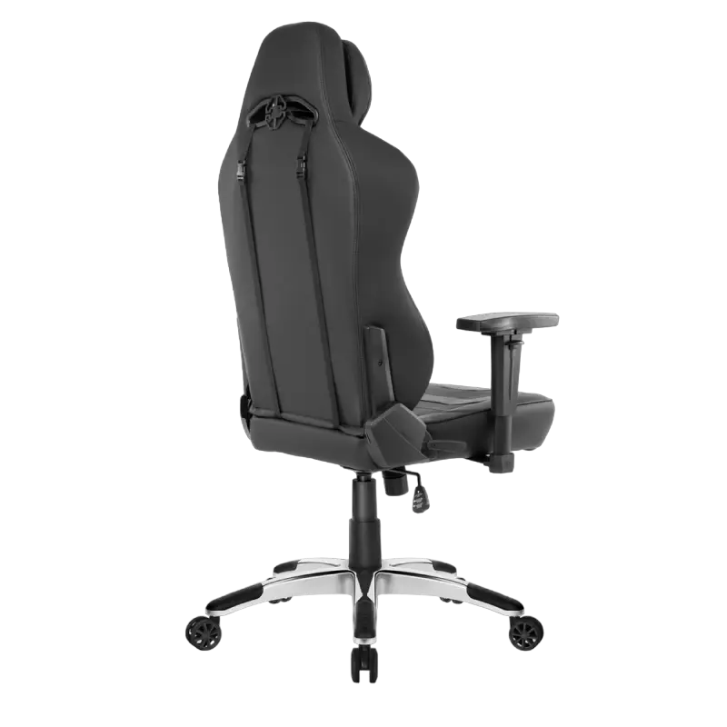 Scaun de birou AKRacing OFFICE Obsidian PU Piele Negru