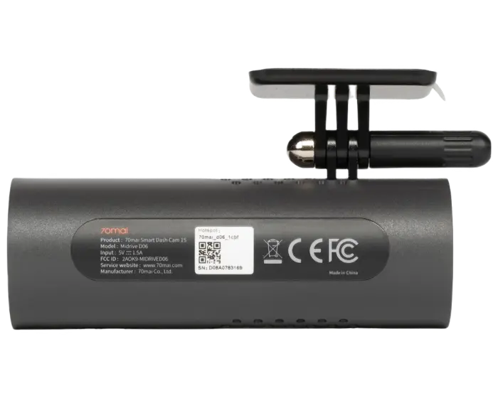Видеорегистратор переднего вида 70mai Midrive D06 Черный