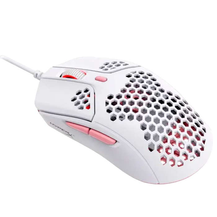 Игровая мышь HyperX Pulsefire Haste Проводное Белый/Розовый