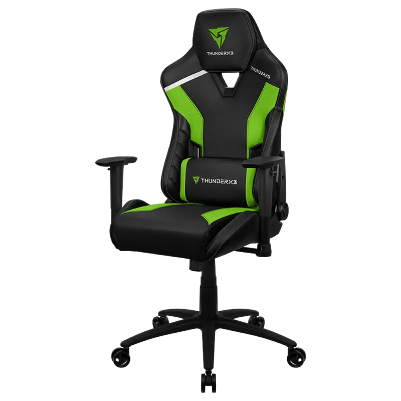 Игровое кресло ThunderX3 TC3 Искусственная кожа Черный/Зеленый