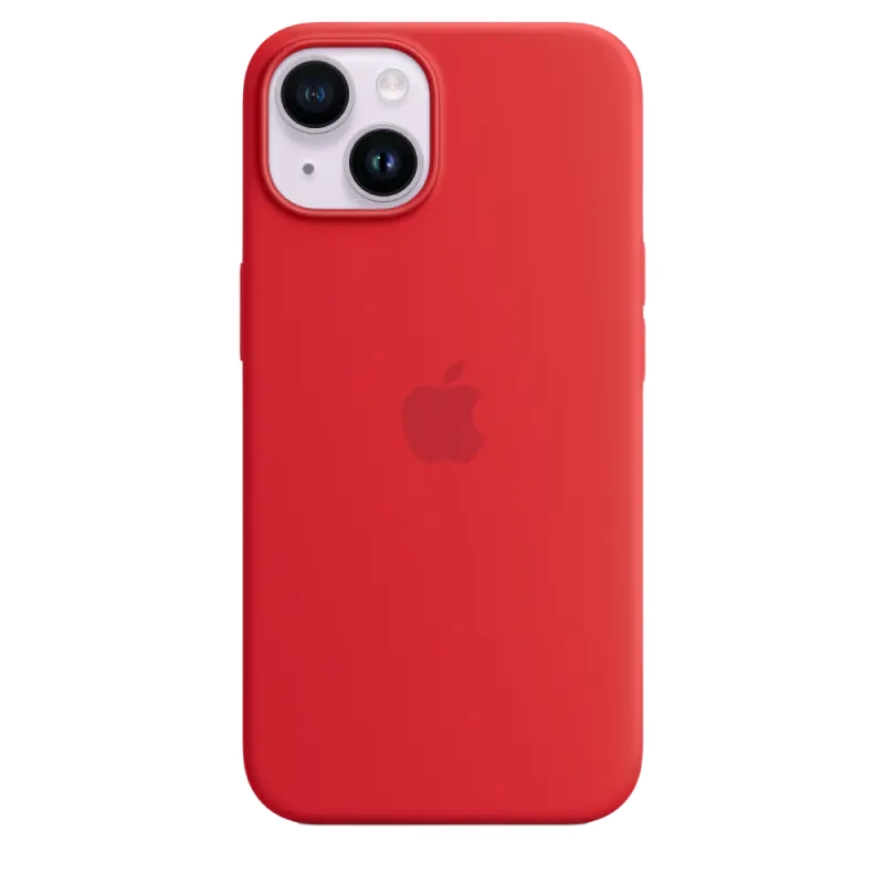 Чехол Apple iPhone 14 Silicone Case MagSafe A2910 MagSafe Красный