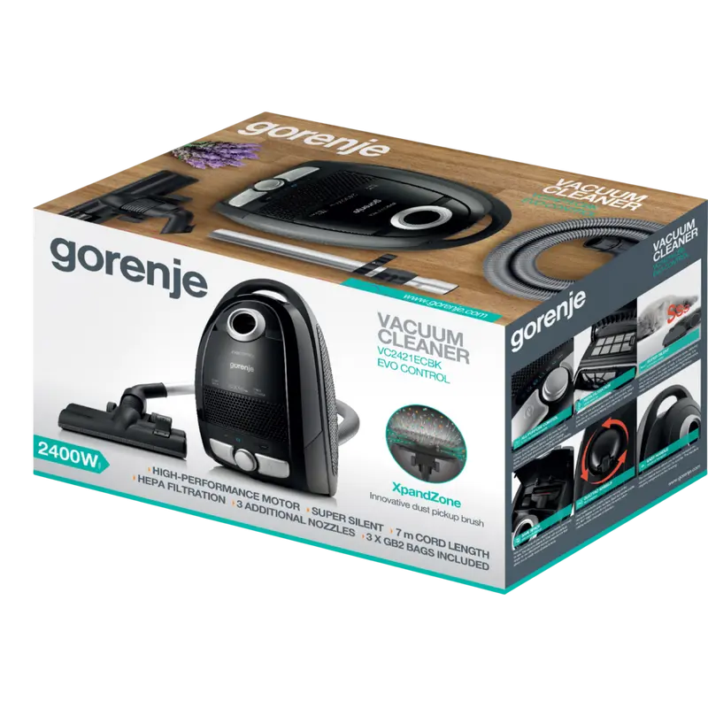 Aspirator Gorenje VC2421ECBK Negru