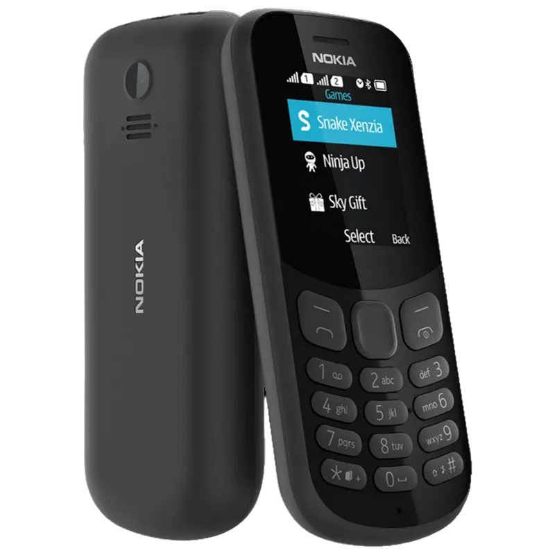 Мобильный телефон Кнопочный Nokia 130 (2017) Чёрный