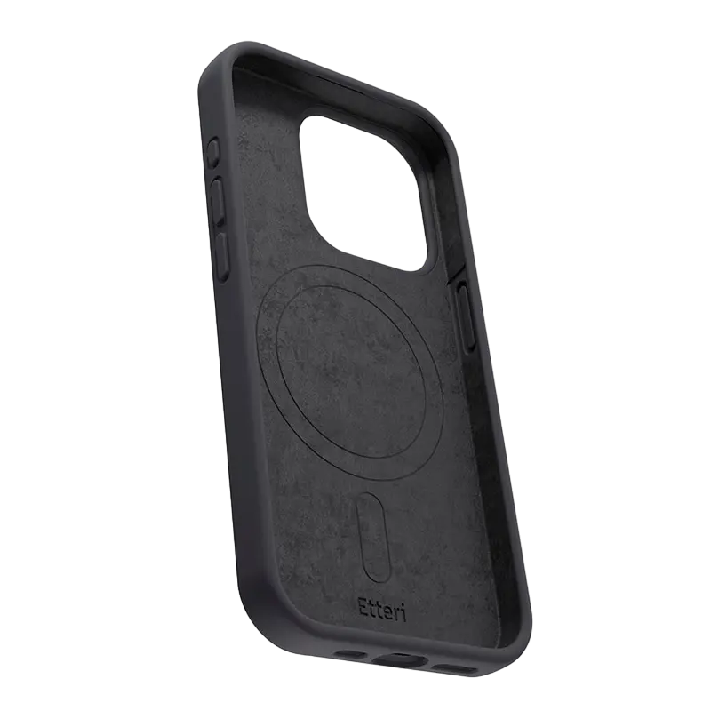 Husă Etteri Apple iPhone 16 Pro Silicone Mag case Silicone Case with MagSafe Negru