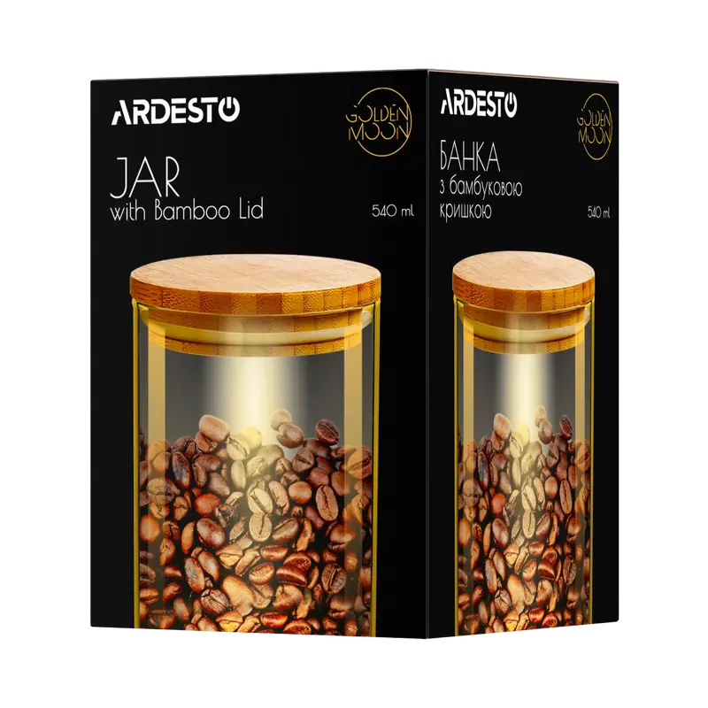 Контейнер Ardesto AR1354BLRG Golden Moon Прозрачный
