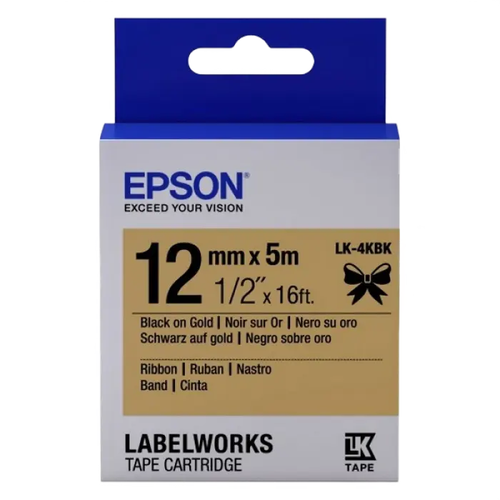 Картридж с лентой Epson LK-4KBK