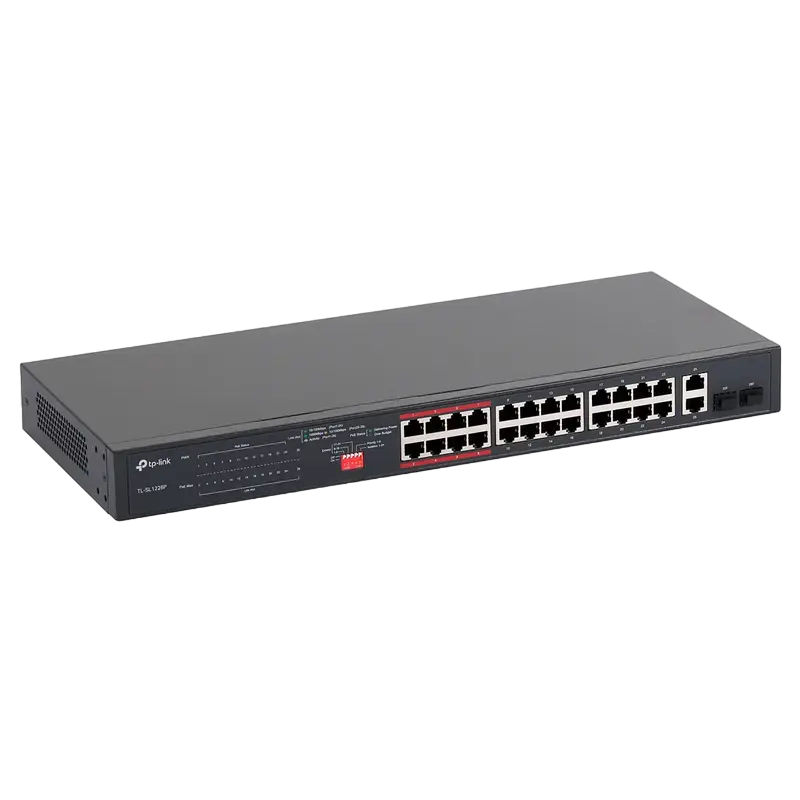 PoE коммутатор TP-LINK Unmanaged PoE+ Switch Черный