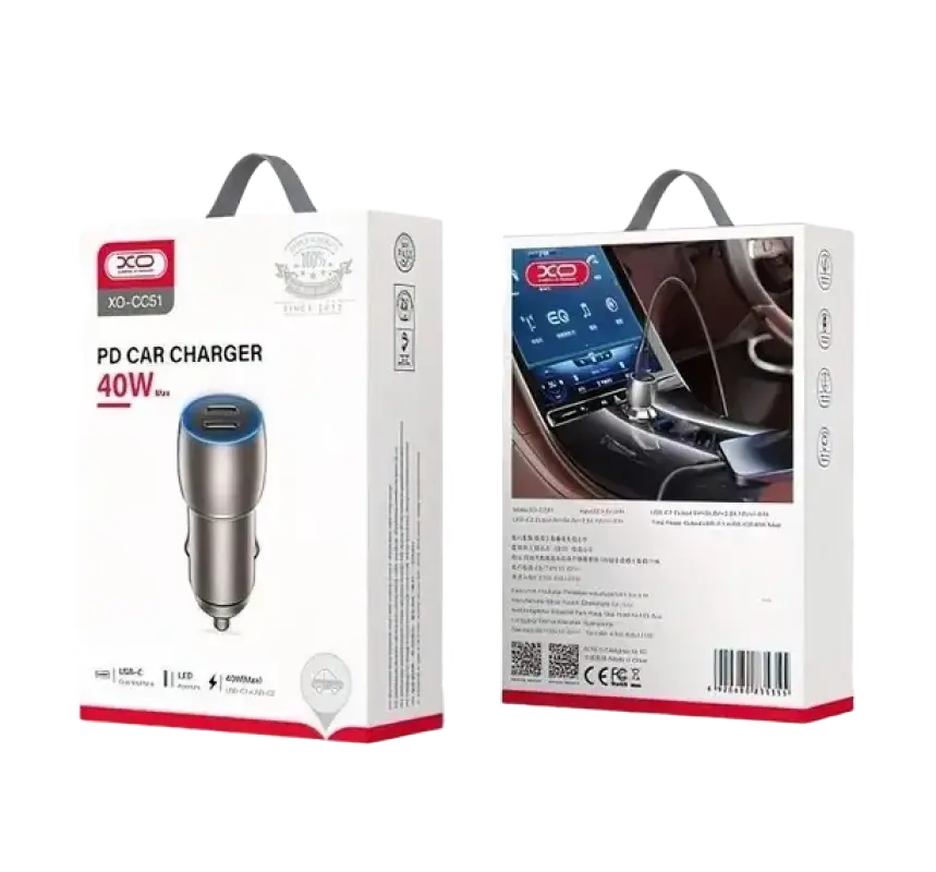 Автомобильное зарядное устройство XO CC51 Серый
