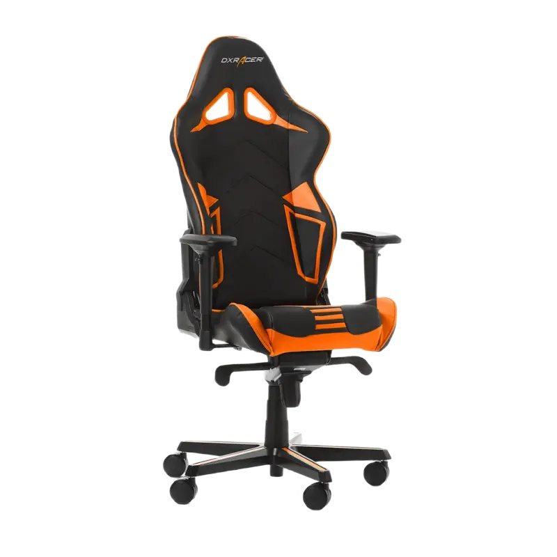 Scaun Gaming DXRacer Racing GC-R131-NO PU Piele Negru/Portocaliu