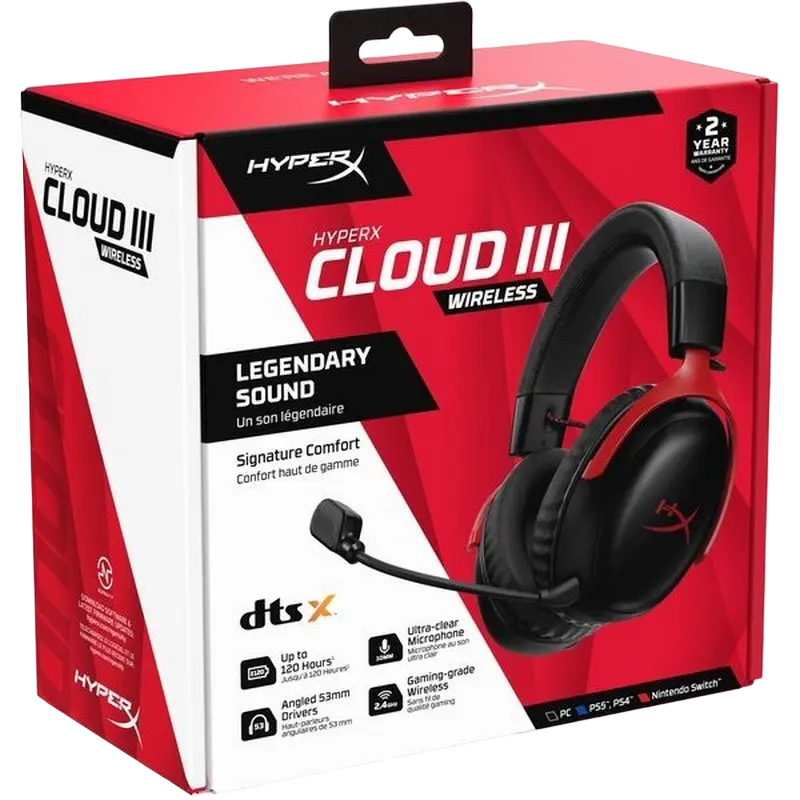 Căști HyperX Cloud III Negru | Roșu