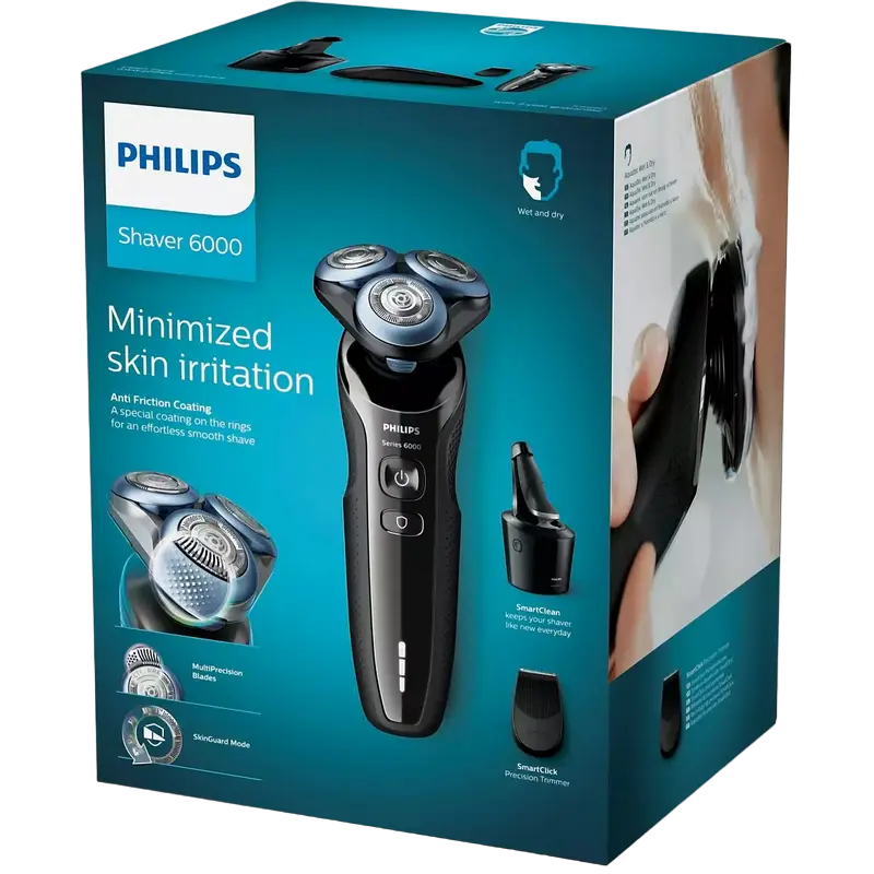 Электробритва мужская Philips Series 6000 Чёрный