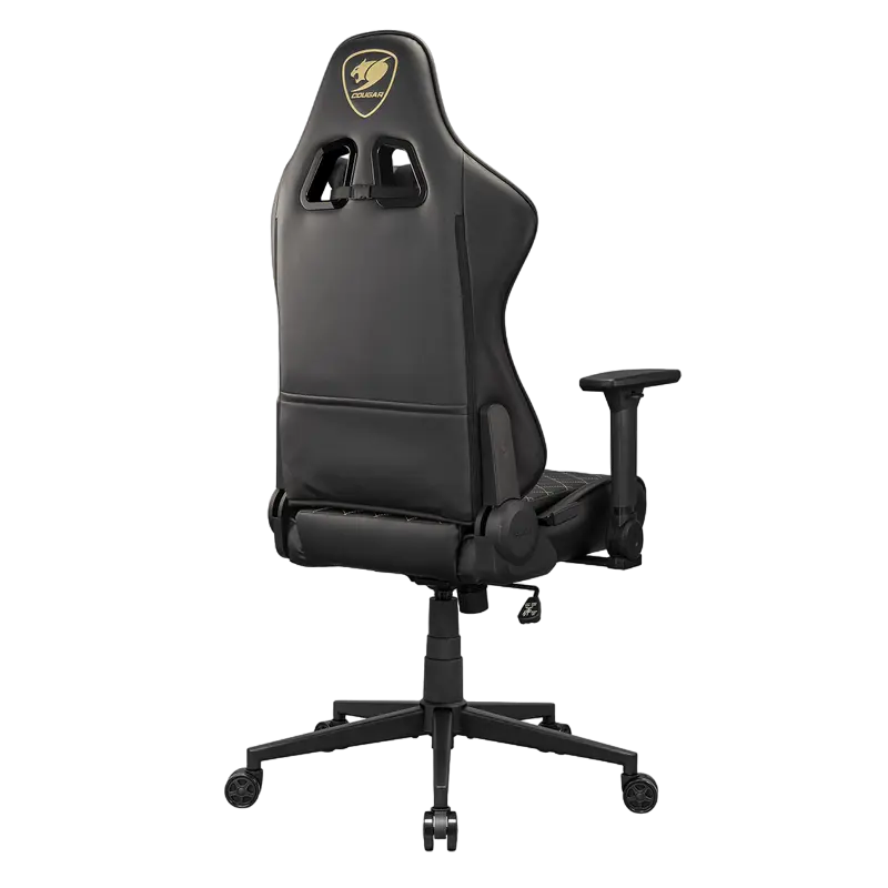 Игровое кресло Cougar Armor One V2 Gold ПВХ Кожа Черный | Золотистый