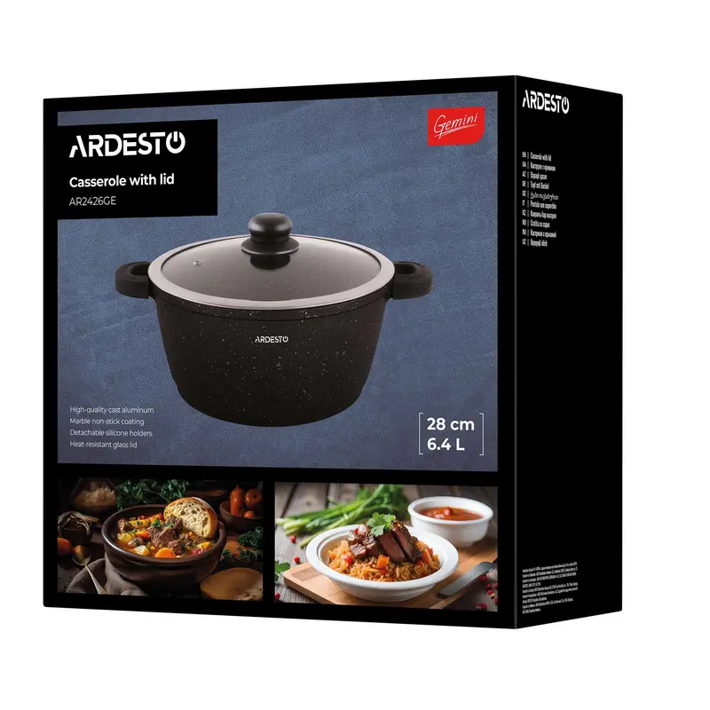 Кастрюля Ardesto Anzio Anzio Чёрный