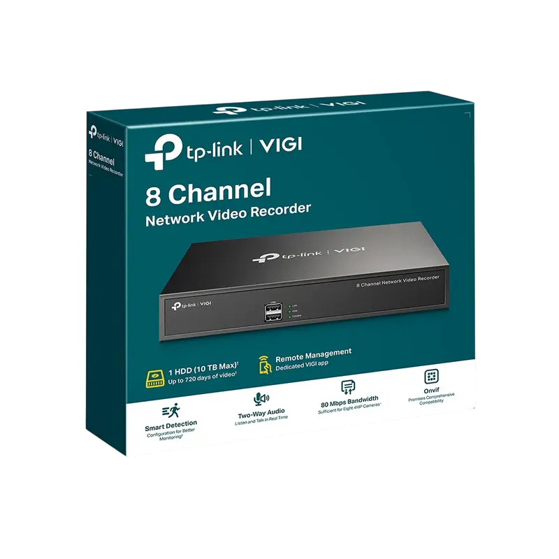 Видеорегистратор TP-LINK VIGI NVR1008H Черный