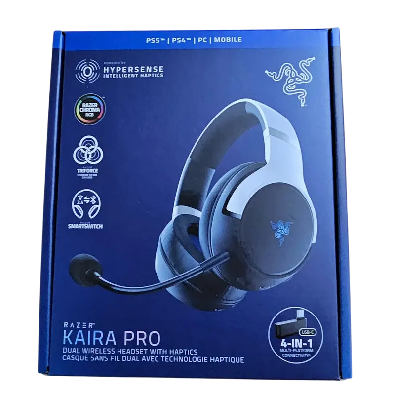 Наушники Razer Kaira HyperSpeed for PS5 Белый | Черный