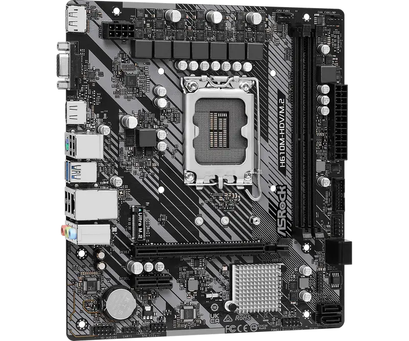 Материнская плата ASRock H610M-HDV/M.2 R2.0 LGA1700 Micro-ATX