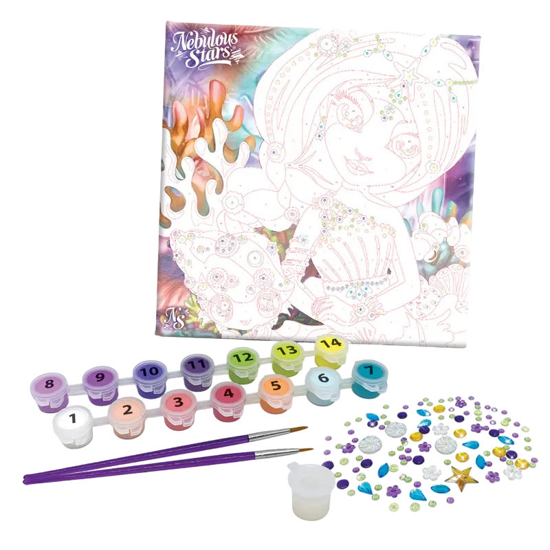 Nebulous Stars Paint-by-Number on Canvas - Coralia