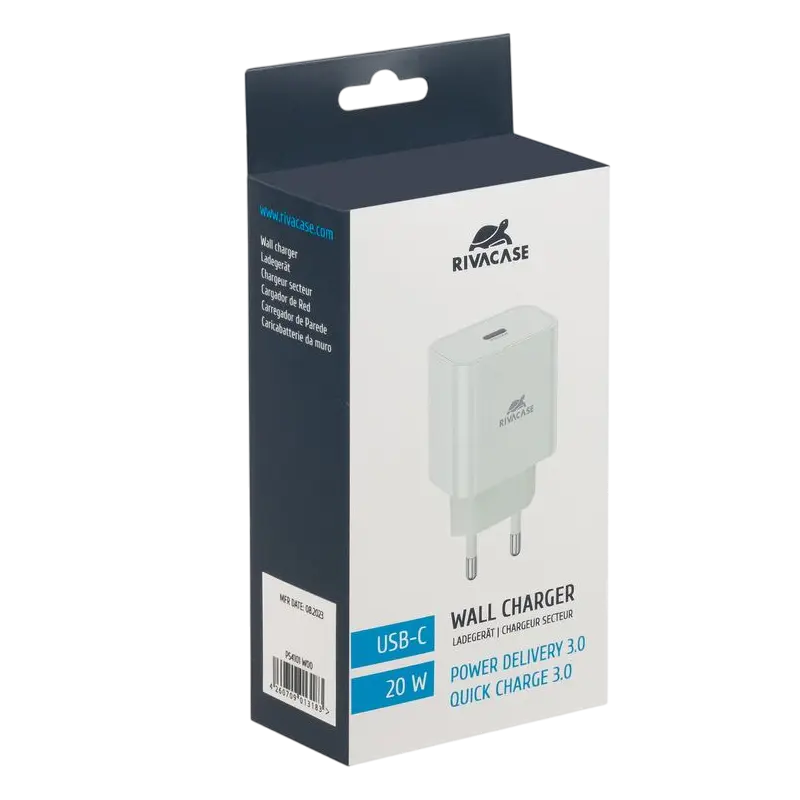 Încărcător Rivacase PS4101 W00 Alb
