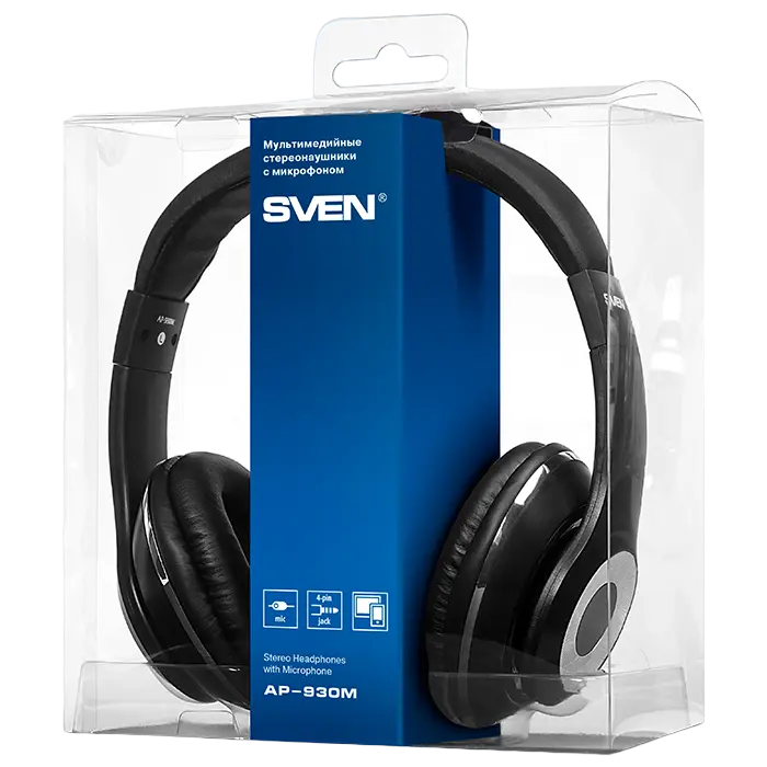 Наушники SVEN AP-930M Чёрный